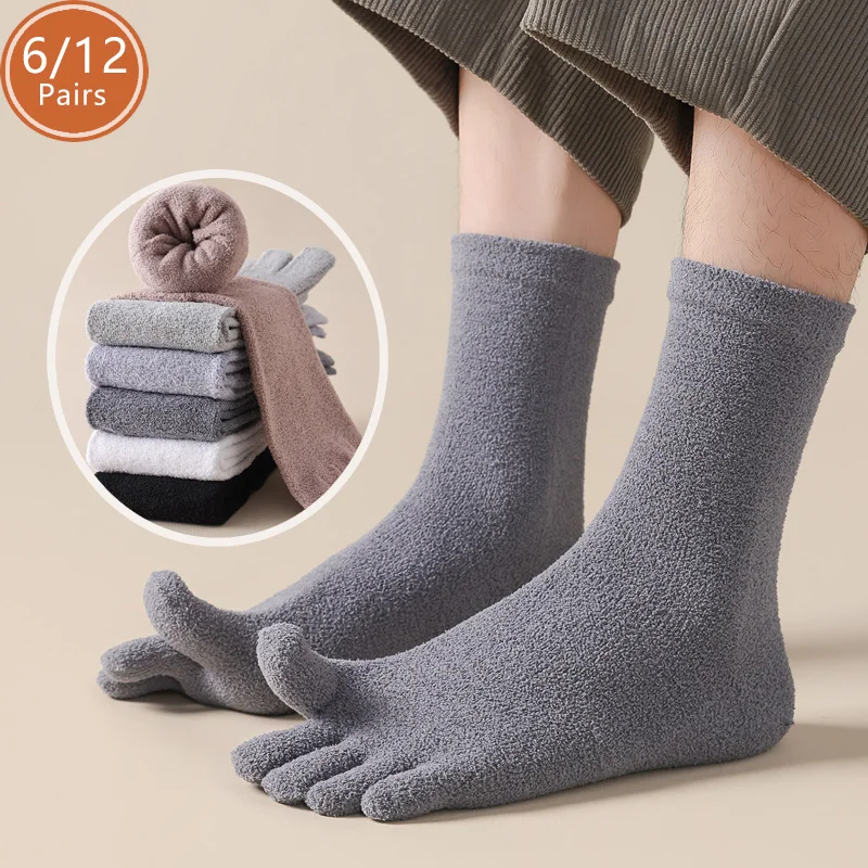 Socks Ankle Men - 6/12 пар толстых термоносков с раздельными