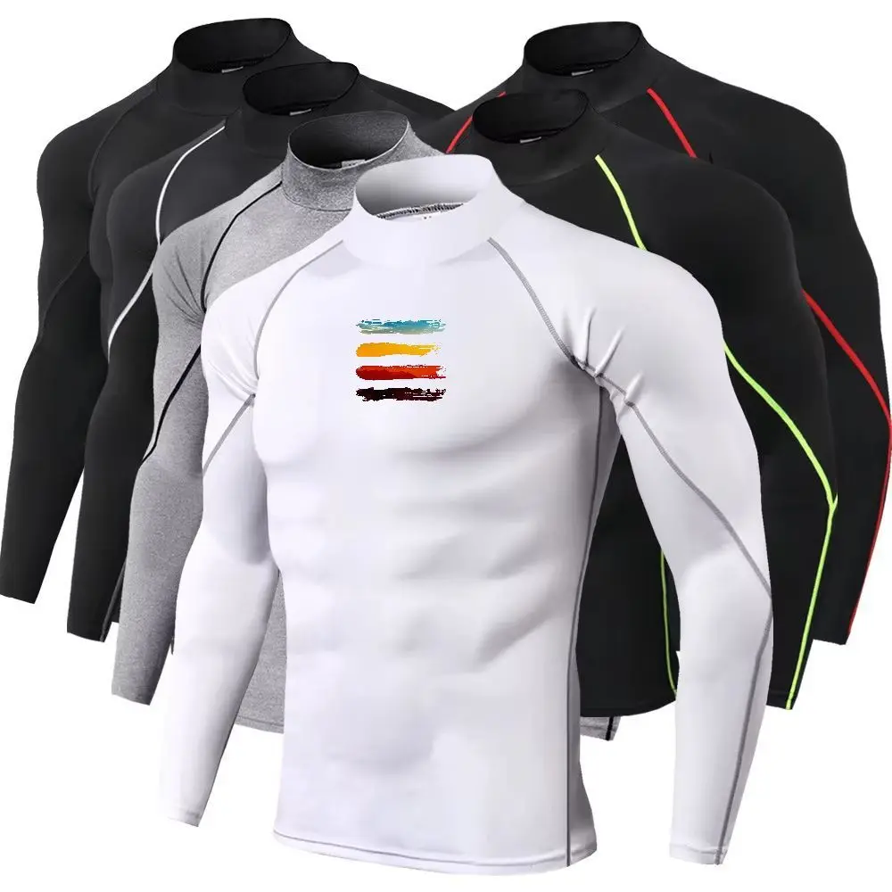 Men'S Fashion T Shirts - Мужская спортивная футболка, быстросохнущая, для бодибилдинга