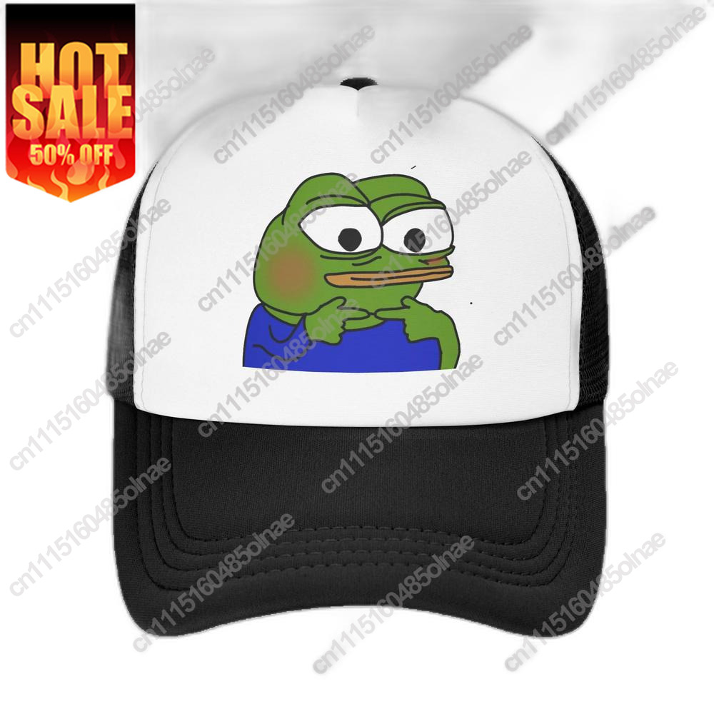 Men'S Fashion With Hat - Модная бейсболка с принтом «Грустная лягушка