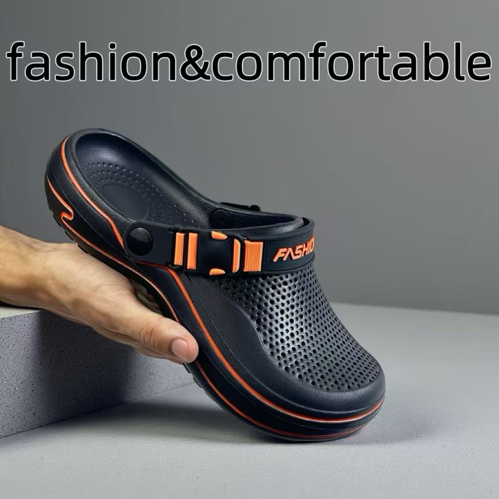 Men'S Fashion News - Дышащие перфорированные мужские тапочки с отверстиями,