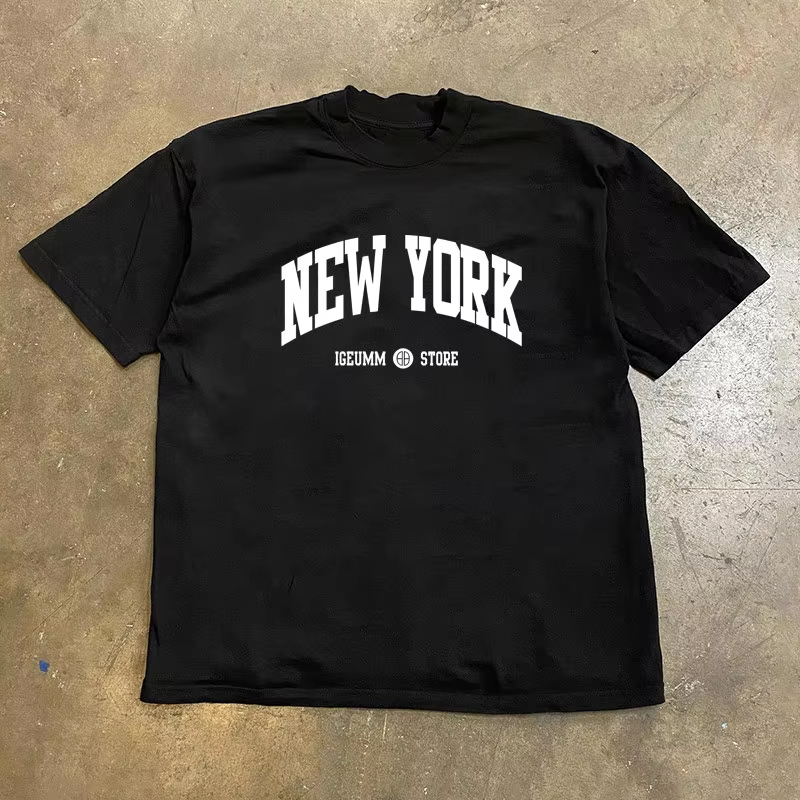 Men'S Fashion New York - Новая хлопковая футболка унисекс с принтом