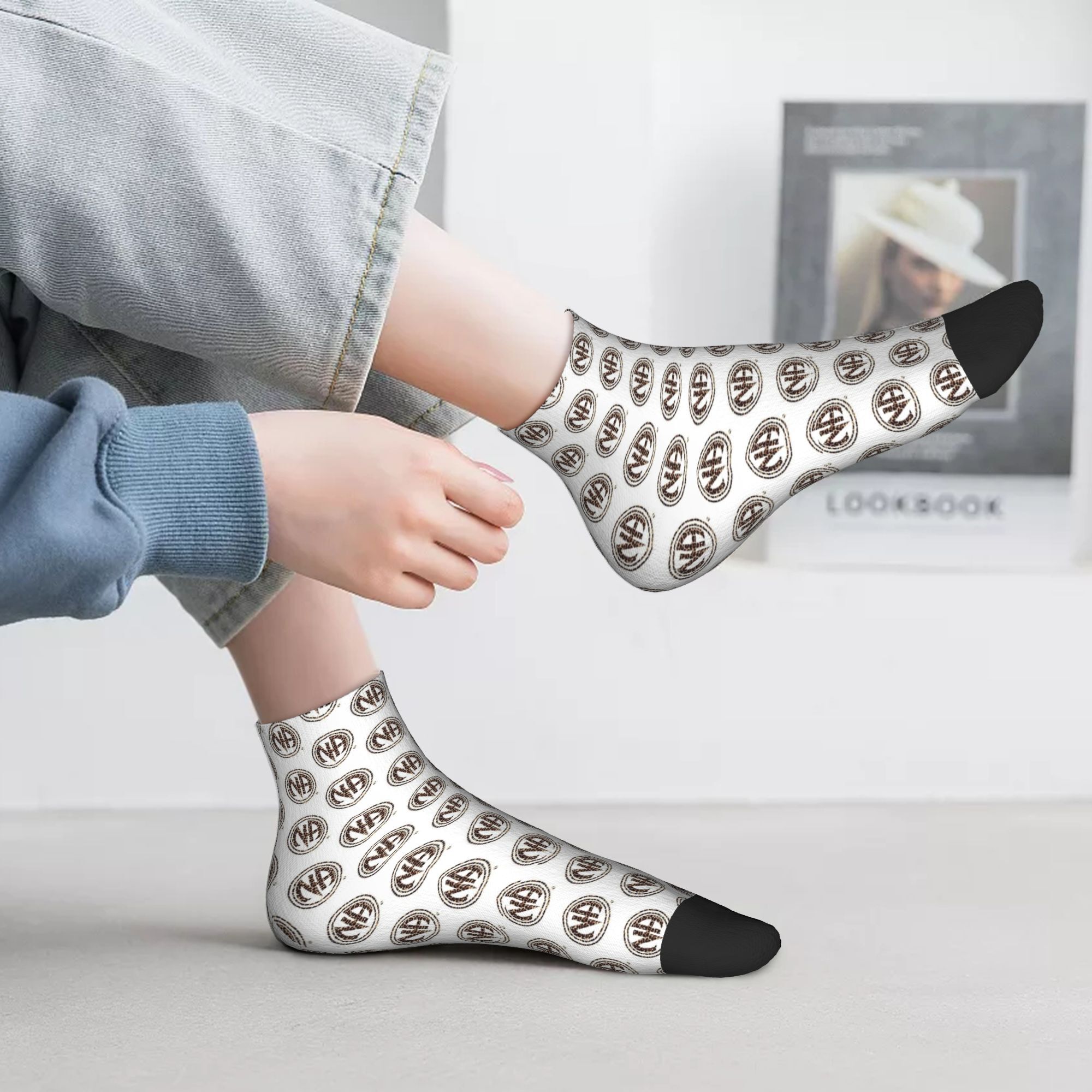 Socks Ankle Men - Всесезонные нарциссы, анонимные подарки, 12-ступенчатые носки