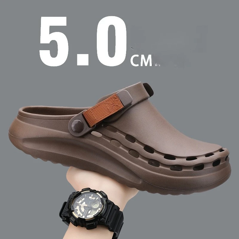 Men'S Fashion News - Быстросохнущие однотонные мужские сандалии из ЭВА,