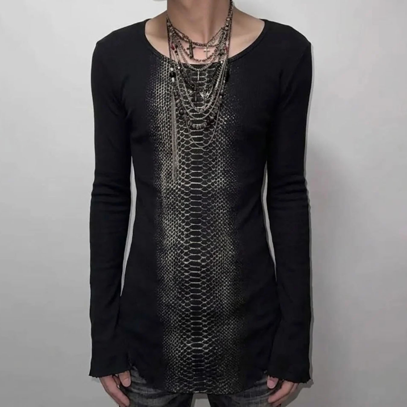 Men'S Fashion T Shirts - Осенняя футболка в стиле ретро с