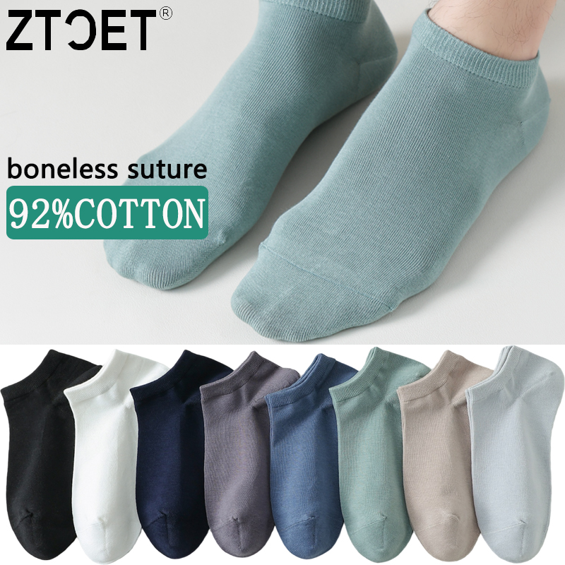 Socks Ankle Men - Мужские хлопковые носки, короткие, высокого качества,