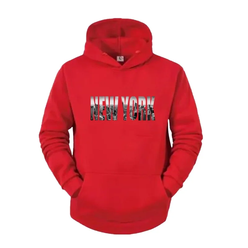Men'S Fashion New York - Мужская осенне-зимняя повседневная модная толстовка свободного