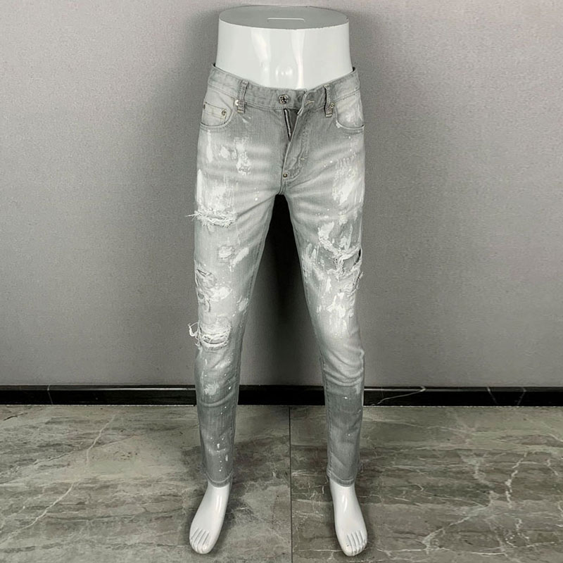 Модные новые мужские джинсы: р – обзор и цена Men'S Fashion Grey Jeans