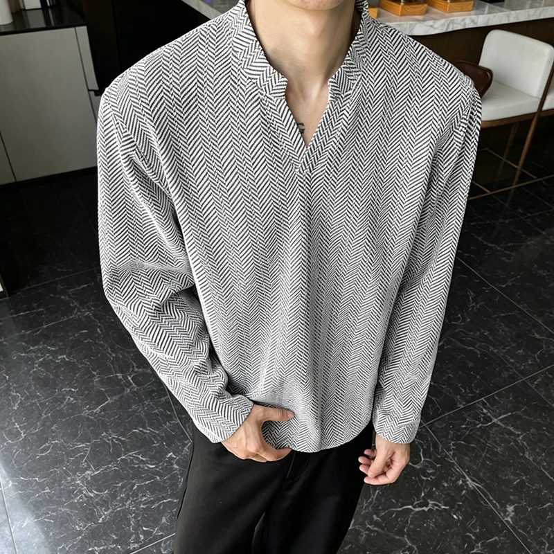 Мужская рубашка с V-образным в – обзор и цена Mens Fashion Summer