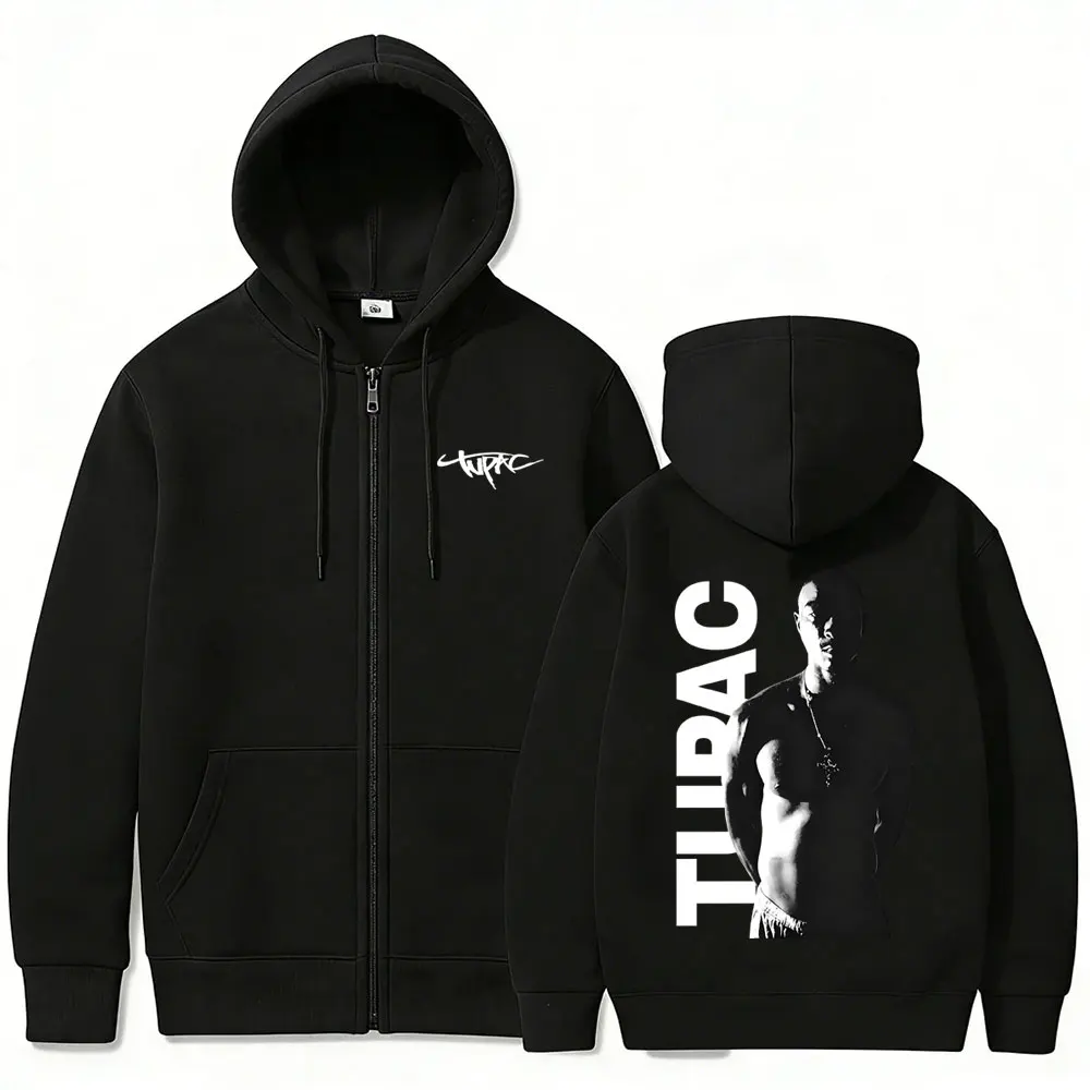 Репер Тупак 2pac, толстовка на – обзор и цена Mens Fashion Zip Up Hoodies